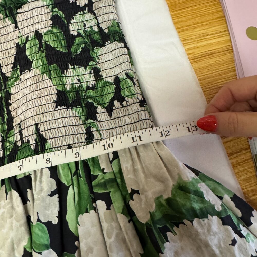 Hill House Floral Smocked Elizabeth Mini Nap Dress Size XXS - Picture 10 of 11